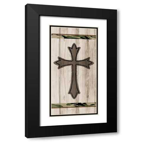 Wood Panel 2 Black Modern Wood Framed Art Print with Double Matting by Kimberly, Allen