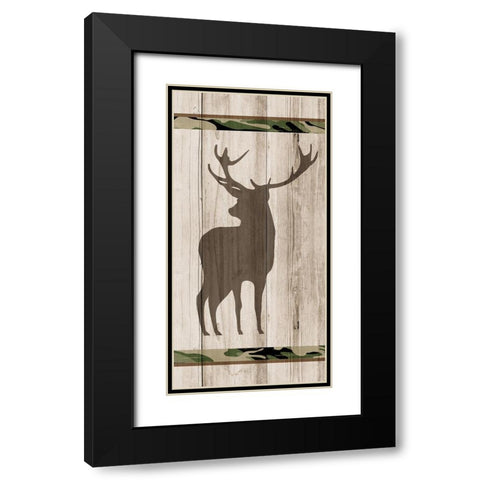 Wood Panel 3 Black Modern Wood Framed Art Print with Double Matting by Kimberly, Allen