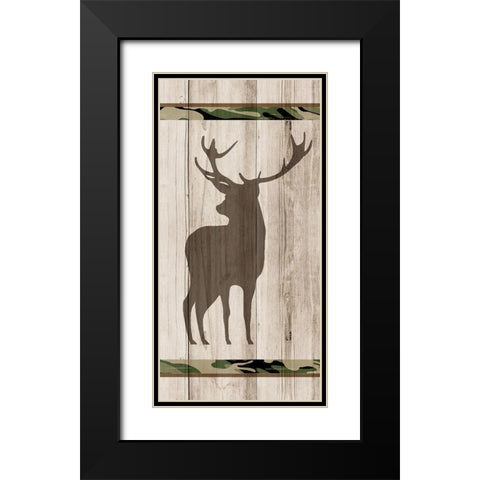 Wood Panel 3 Black Modern Wood Framed Art Print with Double Matting by Kimberly, Allen