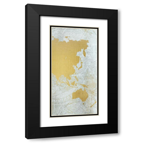 World C Black Modern Wood Framed Art Print with Double Matting by Kimberly, Allen