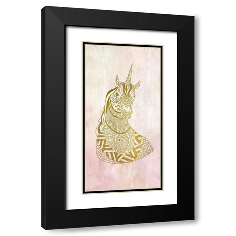 Unicorn Dreams 1 Black Modern Wood Framed Art Print with Double Matting by Kimberly, Allen