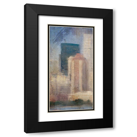 City Life A Black Modern Wood Framed Art Print with Double Matting by Kimberly, Allen