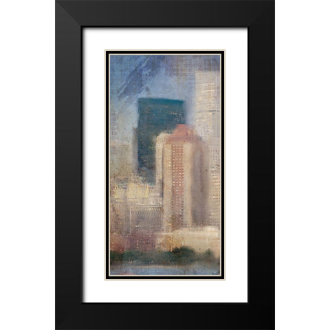 City Life A Black Modern Wood Framed Art Print with Double Matting by Kimberly, Allen