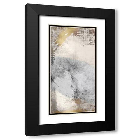 Gold Panel 1 Black Modern Wood Framed Art Print with Double Matting by Kimberly, Allen