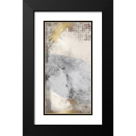 Gold Panel 1 Black Modern Wood Framed Art Print with Double Matting by Kimberly, Allen
