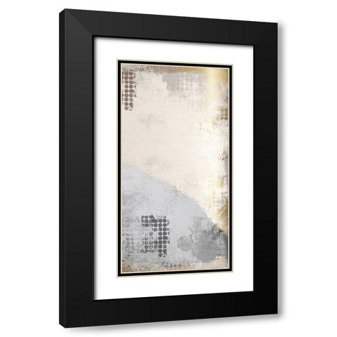 Gold Panel 2 Black Modern Wood Framed Art Print with Double Matting by Kimberly, Allen