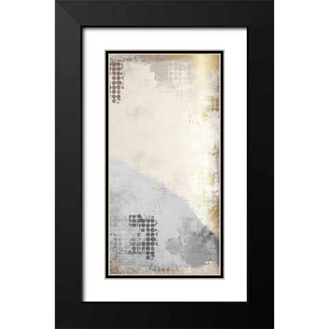 Gold Panel 2 Black Modern Wood Framed Art Print with Double Matting by Kimberly, Allen