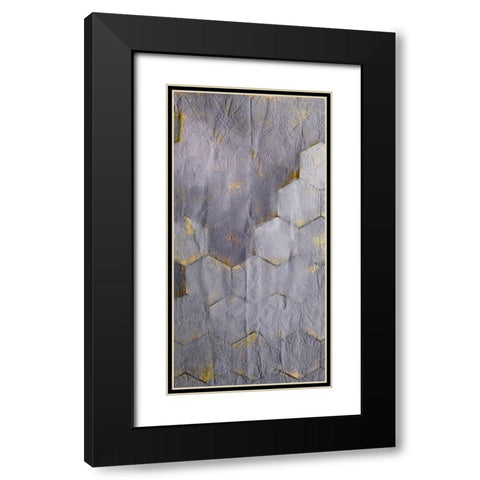 Squared Shape B Black Modern Wood Framed Art Print with Double Matting by Kimberly, Allen