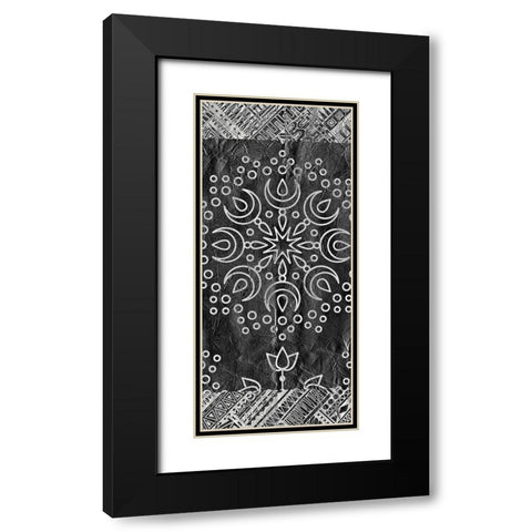 Patterned C Black Modern Wood Framed Art Print with Double Matting by Kimberly, Allen
