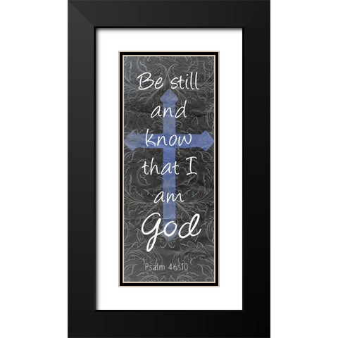 Be Still Black Modern Wood Framed Art Print with Double Matting by Kimberly, Allen