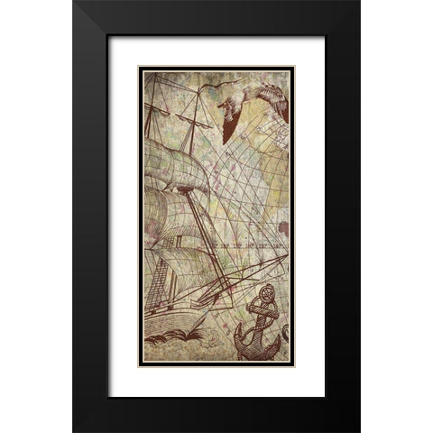 Coastal Exploration Black Modern Wood Framed Art Print with Double Matting by Kimberly, Allen