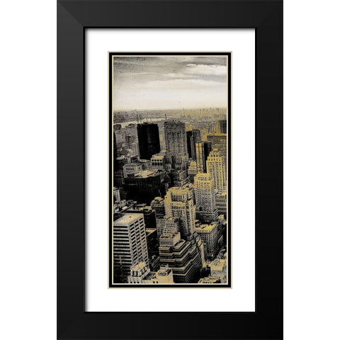 Manhattan A Black Modern Wood Framed Art Print with Double Matting by Kimberly, Allen