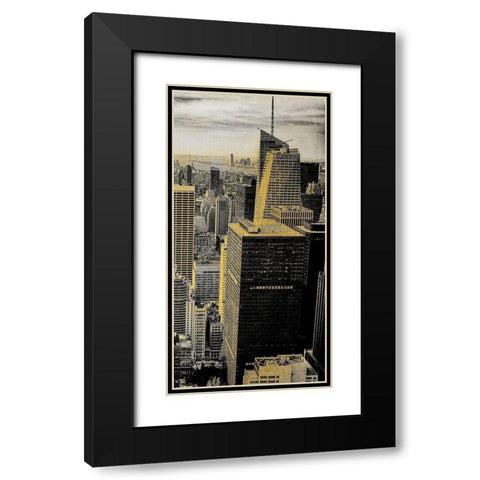 Manhattan C Black Modern Wood Framed Art Print with Double Matting by Kimberly, Allen