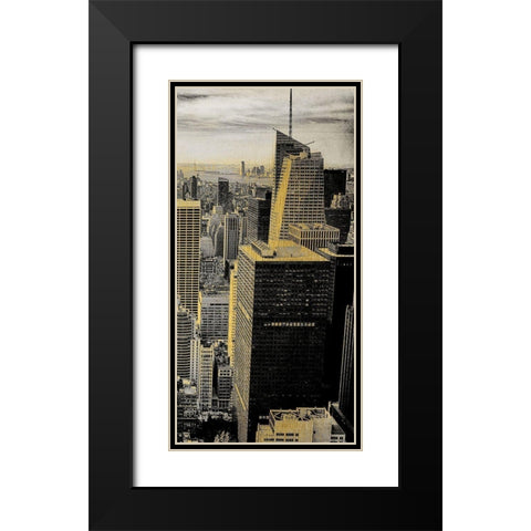 Manhattan C Black Modern Wood Framed Art Print with Double Matting by Kimberly, Allen