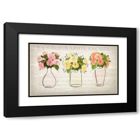 3 Vases Black Modern Wood Framed Art Print with Double Matting by Kimberly, Allen