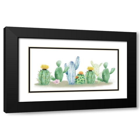 Cactus Dreaming Black Modern Wood Framed Art Print with Double Matting by Allen, Kimberly