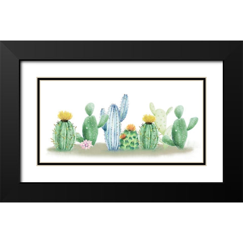 Cactus Dreaming Black Modern Wood Framed Art Print with Double Matting by Allen, Kimberly