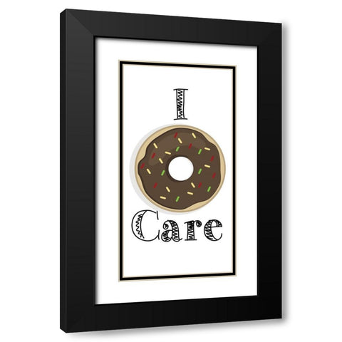 Donut 2 Black Modern Wood Framed Art Print with Double Matting by Kimberly, Allen