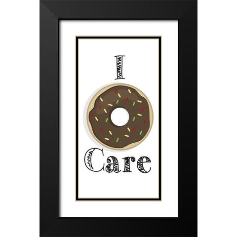 Donut 2 Black Modern Wood Framed Art Print with Double Matting by Kimberly, Allen