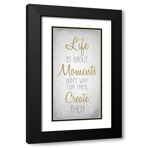Life 7 Black Modern Wood Framed Art Print with Double Matting by Kimberly, Allen