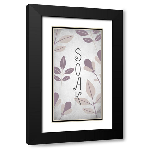 Relax 3 Black Modern Wood Framed Art Print with Double Matting by Kimberly, Allen