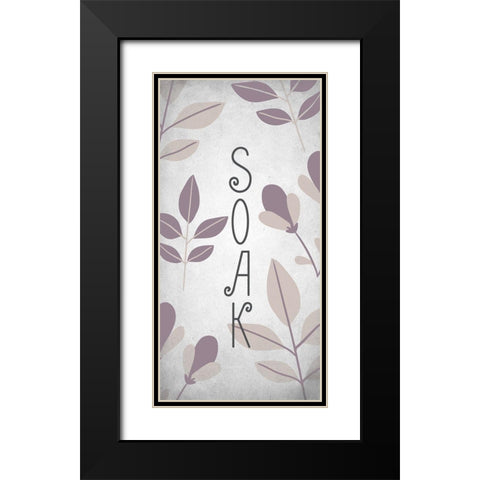 Relax 3 Black Modern Wood Framed Art Print with Double Matting by Kimberly, Allen