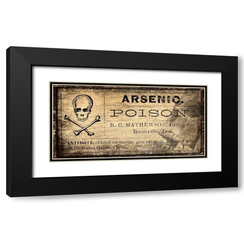 Arsenic v1 Black Modern Wood Framed Art Print with Double Matting by Kimberly, Allen
