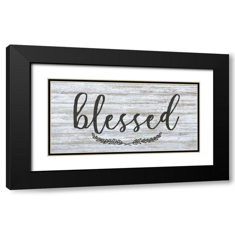 Blessed Black Modern Wood Framed Art Print with Double Matting by Kimberly, Allen