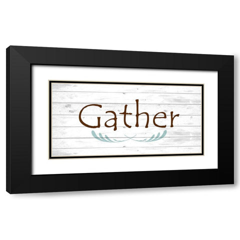 Gather Black Modern Wood Framed Art Print with Double Matting by Kimberly, Allen