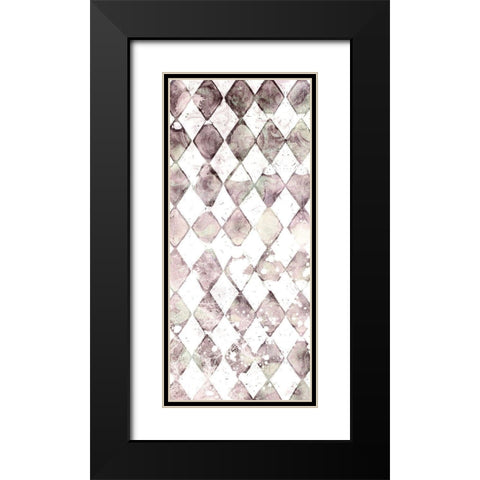 Faded Shapes 1 Black Modern Wood Framed Art Print with Double Matting by Kimberly, Allen