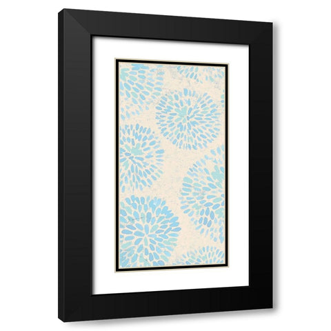 Splash 1 Black Modern Wood Framed Art Print with Double Matting by Kimberly, Allen