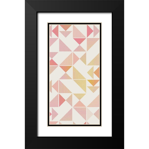 Triangle Panel 2 Black Modern Wood Framed Art Print with Double Matting by Kimberly, Allen