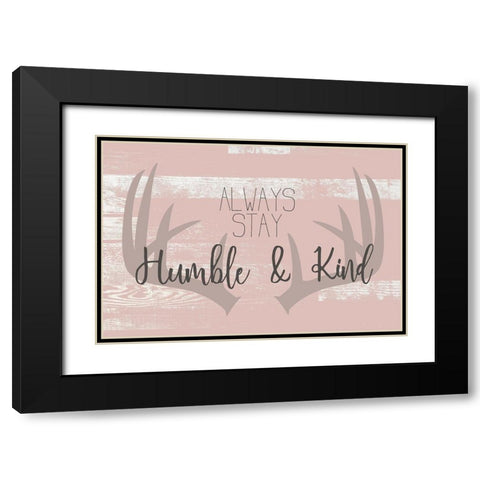 Always Stay Black Modern Wood Framed Art Print with Double Matting by Kimberly, Allen