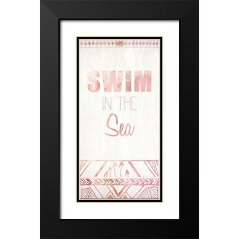 Live B Black Modern Wood Framed Art Print with Double Matting by Kimberly, Allen