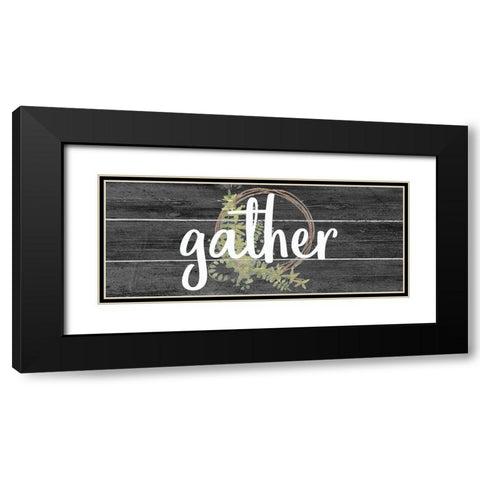 Gather Black Modern Wood Framed Art Print with Double Matting by Kimberly, Allen