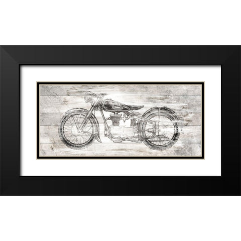 On the Road Black Modern Wood Framed Art Print with Double Matting by Kimberly, Allen