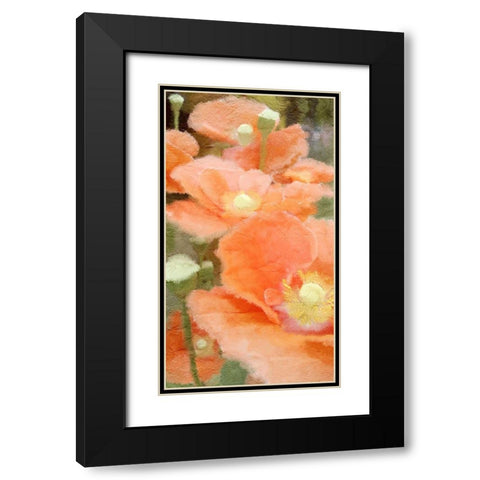 Summer Orange Black Modern Wood Framed Art Print with Double Matting by Kimberly, Allen