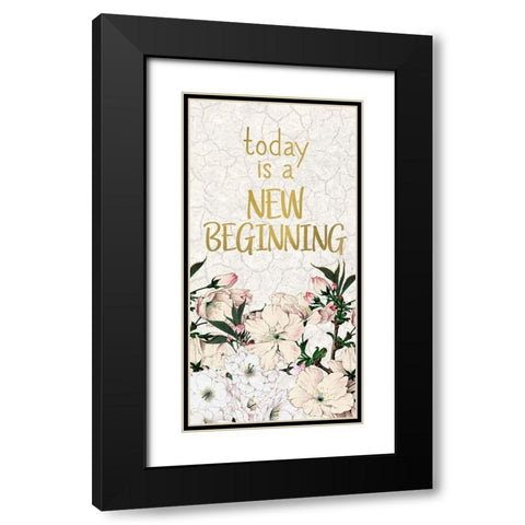 Cherry Blossom 1 Black Modern Wood Framed Art Print with Double Matting by Kimberly, Allen