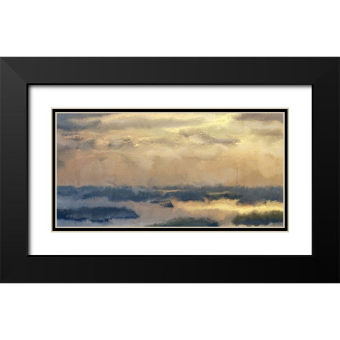 Morning Sky Black Modern Wood Framed Art Print with Double Matting by Kimberly, Allen