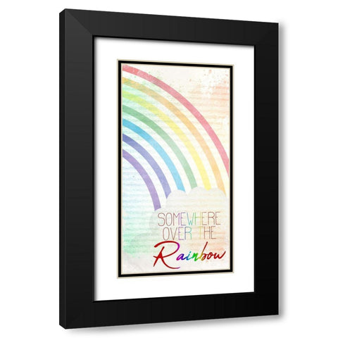 Somewhere Over The Rainbow 1 Black Modern Wood Framed Art Print with Double Matting by Kimberly, Allen