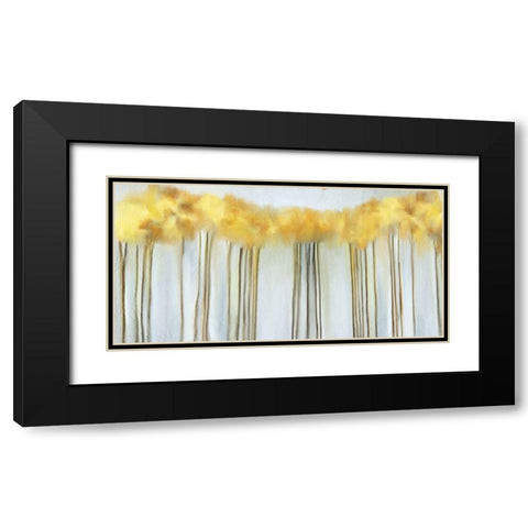 Yellow Fall Black Modern Wood Framed Art Print with Double Matting by Kimberly, Allen