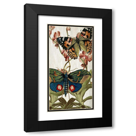 Butterfly World 3 Black Modern Wood Framed Art Print with Double Matting by Kimberly, Allen