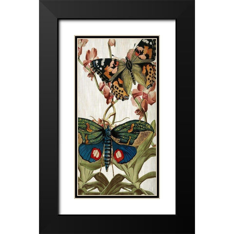 Butterfly World 3 Black Modern Wood Framed Art Print with Double Matting by Kimberly, Allen