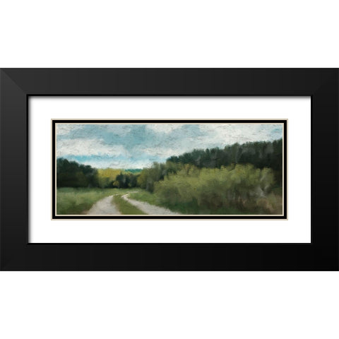 Morning Walk  Black Modern Wood Framed Art Print with Double Matting by Kimberly, Allen