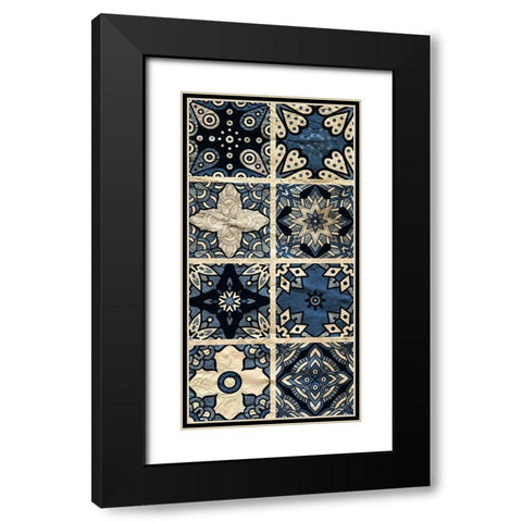 Navy Panel 2 Black Modern Wood Framed Art Print with Double Matting by Kimberly, Allen