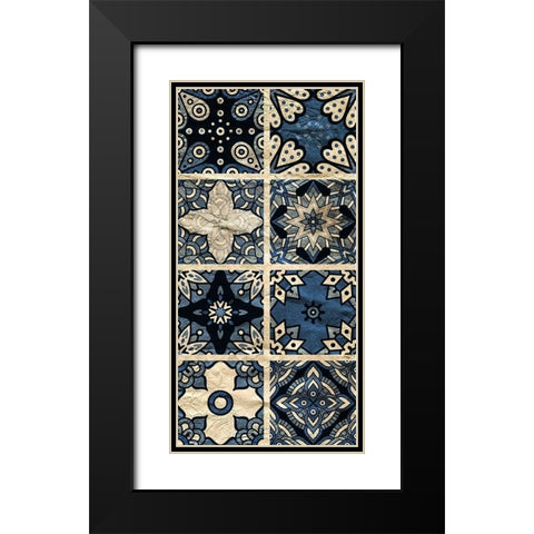 Navy Panel 2 Black Modern Wood Framed Art Print with Double Matting by Kimberly, Allen