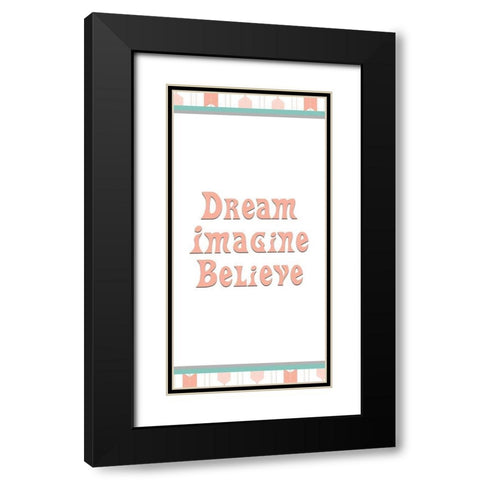 Imagine 1 Black Modern Wood Framed Art Print with Double Matting by Kimberly, Allen