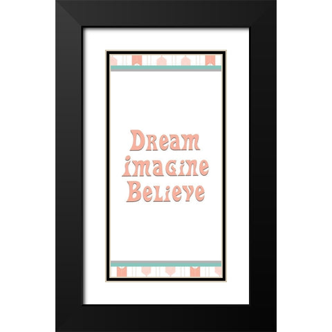 Imagine 1 Black Modern Wood Framed Art Print with Double Matting by Kimberly, Allen