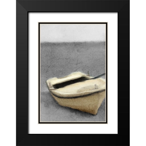 Beached Black Modern Wood Framed Art Print with Double Matting by Kimberly, Allen