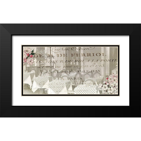 Cherry Blossom Paris 3 Black Modern Wood Framed Art Print with Double Matting by Kimberly, Allen